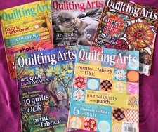 5 issues of QUILTING ARTS