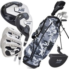 Ben Sayers M8 7 Piece Golf Steel Package Set Right Handed with Stand Bag - Camo