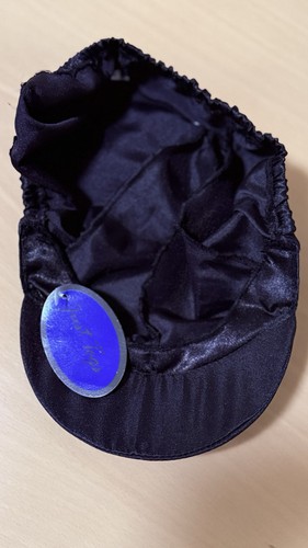 Black riding hat silk - hat,