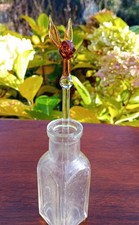 Vintage glass deer - glass, shaped