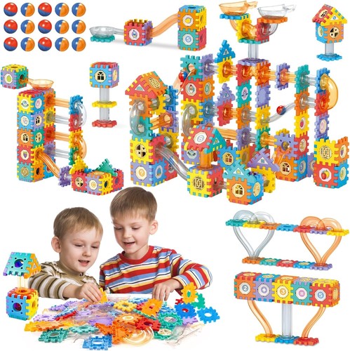 Marble run track building - marble,