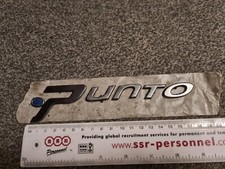 Genuine Fiat Grande Punto Rear Script Badge Emblems