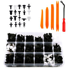 435x Car Trim Clips Fender Bumper Rivets Push Pin Fastener w/ Removal Tools Kit