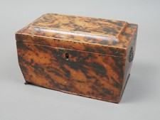 Faux Tortoiseshell Tea Caddy Regency Period Circa 1820 For Restoration