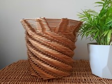 1 x Vintage lollipop stick Waste Paper Litter Bin Office handmade Basket retro