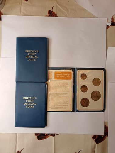 Britains first decimal - britains, coins