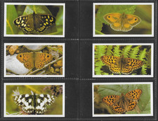 CIGARETTE/TEA CARDS JOHN PLAYER GRANDEE 1983 BRITISH BUTTERFLIES  - FULL SET