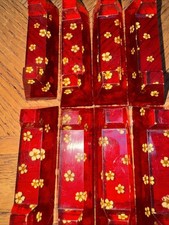 8 french vintage acrylic/resin knife rests