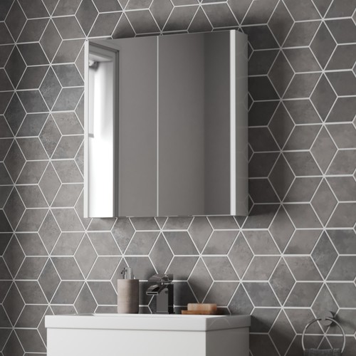 White gloss double door - gloss,