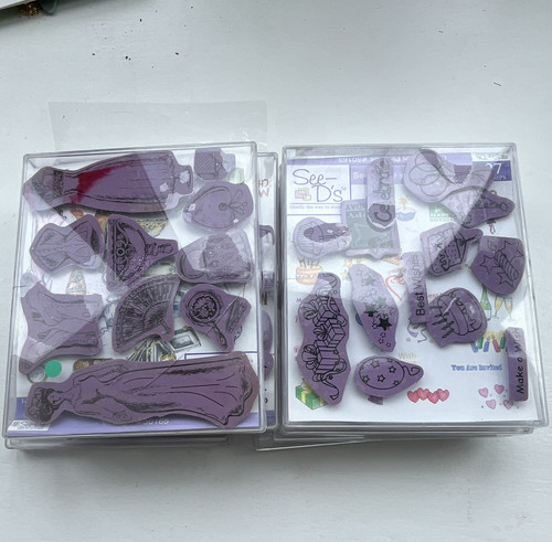 See clear stamp set - d's,