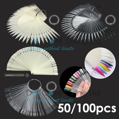 100pcs nail art tips colors - 50/100pcs,