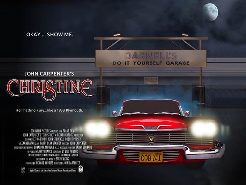 Christine 1983 quad poster - christine,