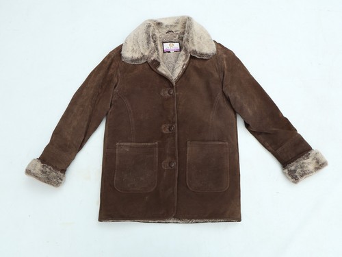 Vintage suede faux - suede, coat