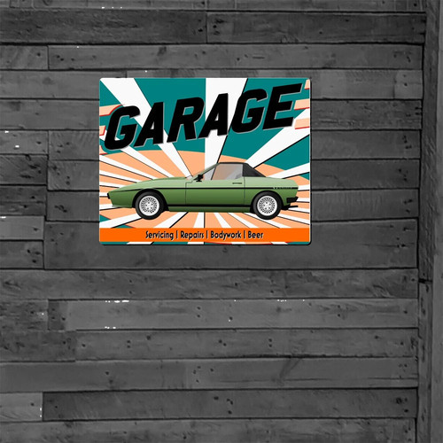 Personalised man cave - cave, metal