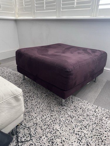Habitat large footstool plum - habitat,