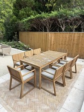 Garden Dining Set 8 Seater SASSARI PREMIUM with Cushions