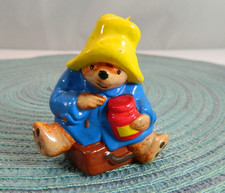 Paddington Bear & Honey Pot Ceramic Christmas Ornament Vintage 1978 Eden Toys 2"
