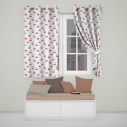 Blackout eyelet curtains cute - blackout,