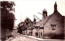 St Osyth's Lane Oundle Northampton Vintage Postcard Black And White Photography