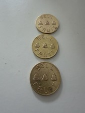 Bell Fruit Machine Tokens X3