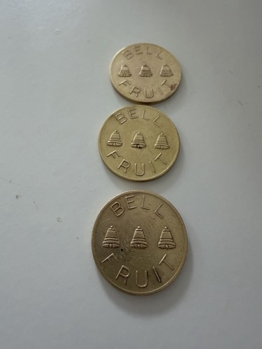 Bell fruit machine tokens - bell,