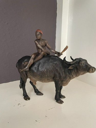 Rare antique cold painted