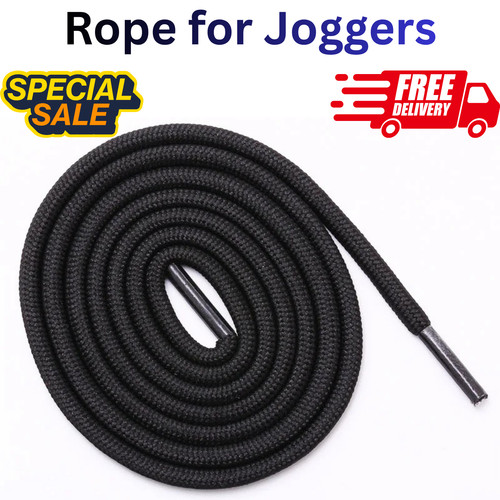 Black waistband drawstring - black,
