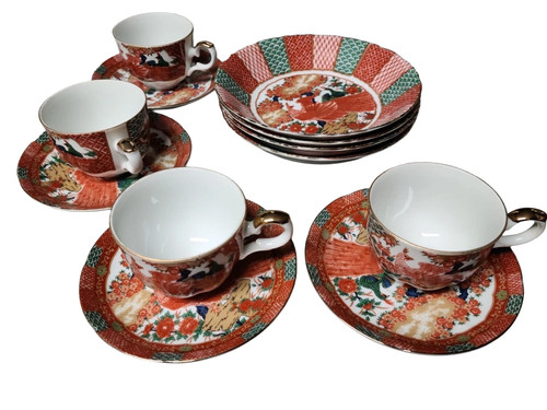 Vintage arita imari peacock - vintage,