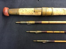 Rare Early Hardy Gold Medal 11ft 6" dated 1890 split cane fly fishing rod