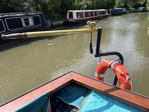 Narrowboat tiller - narrowboat, ‘tiller