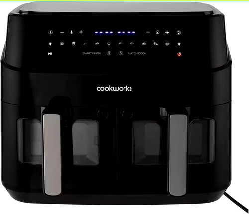 Cookworks dual air fryer - cookworks,