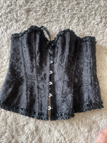 Lace boned basque - boned, ,