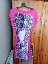 oasis pink patterned  dress size m