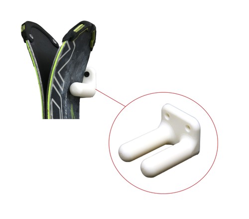 Wall mounted skis - wall, blades