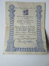 1959 Masonic Certificate Third