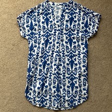 Next Linen Blend Blue and