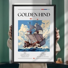 Golden Hind Poster, Print