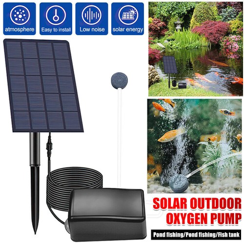 Solar power oxygenator pond - solar,