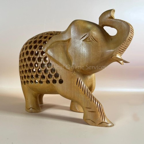 Hand carved wooden - wooden, elephant