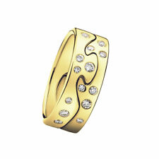 Georg Jensen. Fusion 2-piece Ring - 18k. Yellow Gold with Diamonds.