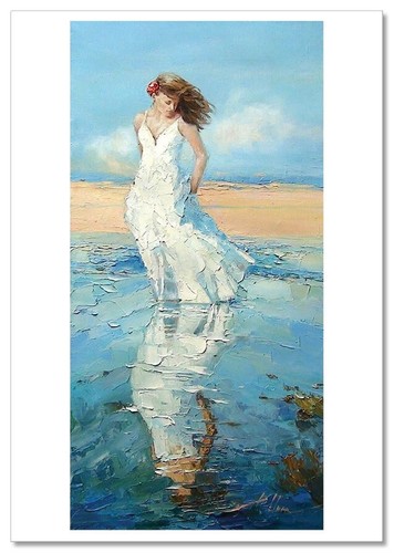 Young girl walk along the - girl,