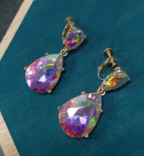 Clip retro 4cm rainbow - clip, on