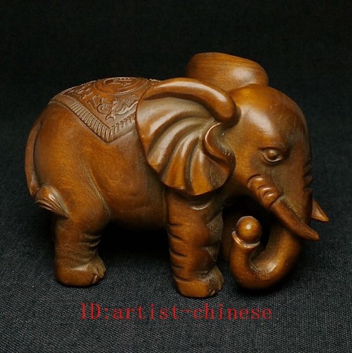 Inch old boxwood hand carved - inch,