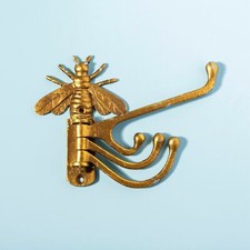 Metal Clothes Hook Bee 4 Coat
