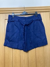 LADIES SIZE 14 NAVY BLUE LINEN