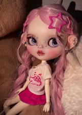 1/6 Doll BJD Gift Handmade Blythe Doll Custom With Outfits + Wig Punk Girl YMY24
