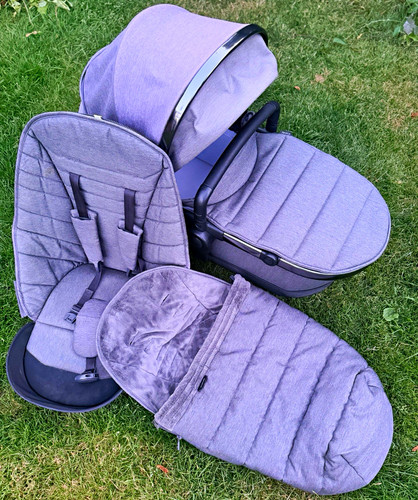 Icandy peach dark grey - grey, twill
