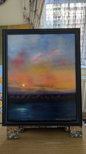 Seascape oil painting - oil,