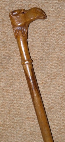 Antique treen walking - antique,