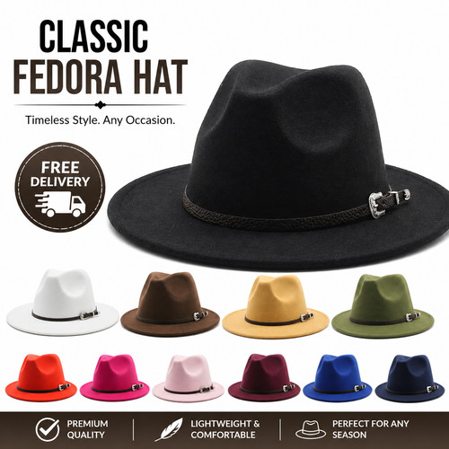 2026 new gangster trilby felt - 2026,